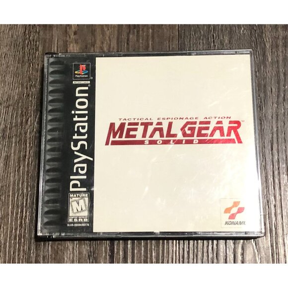 PS1 - Metal Gear Solid - Black Label (1999, Sony PlayStation) Complete Perfect - Picture 1 of 5